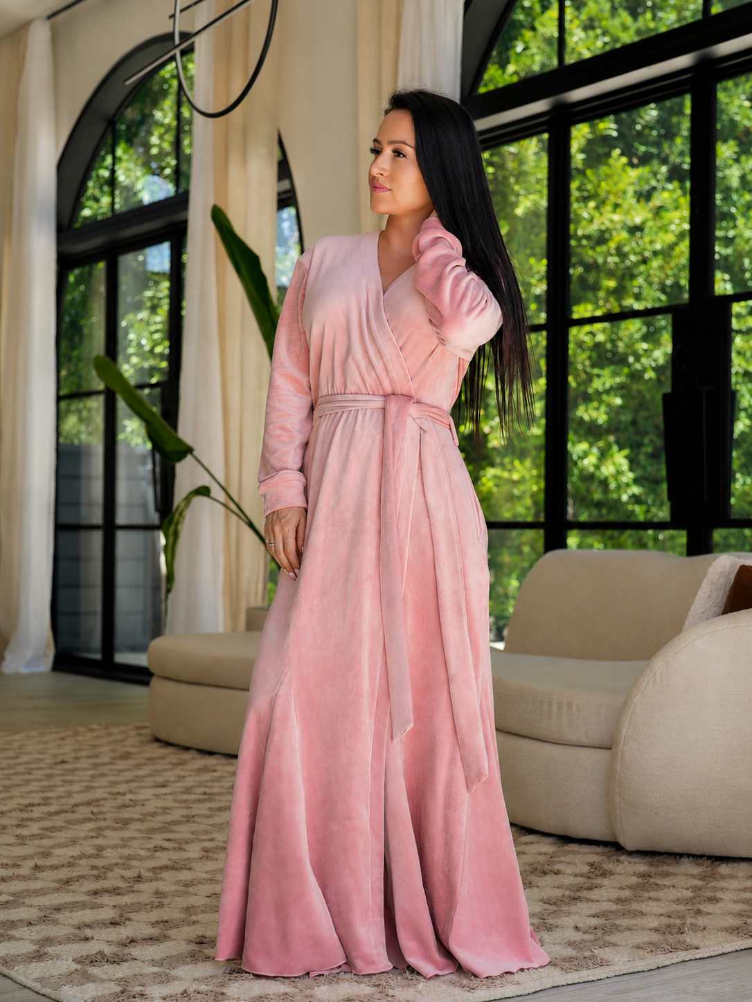 Rose Glam Robe